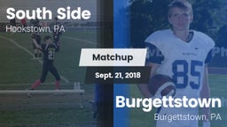 Matchup: South Side vs. Burgettstown  2018