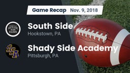 Recap: South Side  vs. Shady Side Academy  2018