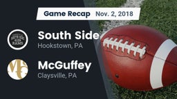 Recap: South Side  vs. McGuffey  2018