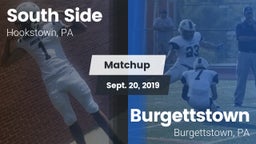 Matchup: South Side vs. Burgettstown  2019