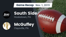 Recap: South Side  vs. McGuffey  2019