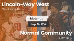 Matchup: Lincoln-Way West vs. Normal Community  2016