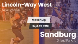 Matchup: Lincoln-Way West vs. Sandburg  2018