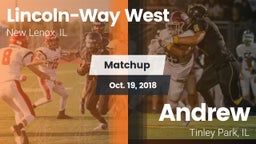 Matchup: Lincoln-Way West vs. Andrew  2018