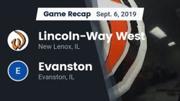 Recap: Lincoln-Way West  vs. Evanston  2019
