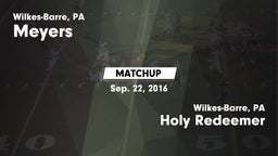 Matchup: Meyers vs. Holy Redeemer  2016
