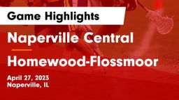 Naperville Central  vs Homewood-Flossmoor  Game Highlights - April 27, 2023
