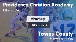 Matchup: Providence vs. Towns County  2016