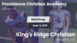 Matchup: Providence vs. King's Ridge Christian  2019
