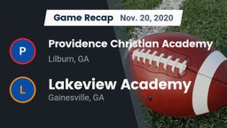 Recap: Providence Christian Academy  vs. Lakeview Academy  2020