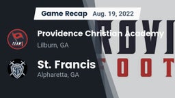 Recap: Providence Christian Academy  vs. St. Francis  2022