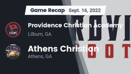 Recap: Providence Christian Academy  vs. Athens Christian  2022