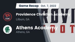 Recap: Providence Christian Academy  vs. Athens Academy 2022