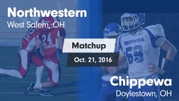 Matchup: Northwestern vs. Chippewa  2016