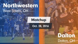 Matchup: Northwestern vs. Dalton  2016