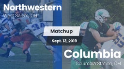Matchup: Northwestern vs. Columbia  2019