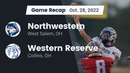 Recap: Northwestern  vs. Western Reserve  2022