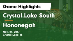Crystal Lake South  vs Hononegah  Game Highlights - Nov. 21, 2017