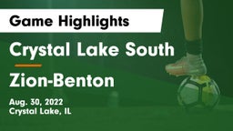 Crystal Lake South  vs Zion-Benton  Game Highlights - Aug. 30, 2022