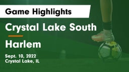 Crystal Lake South  vs Harlem  Game Highlights - Sept. 10, 2022