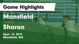 Mansfield  vs Sharon  Game Highlights - Sept. 13, 2019