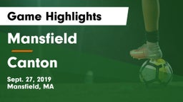 Mansfield  vs Canton   Game Highlights - Sept. 27, 2019