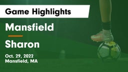 Mansfield  vs Sharon  Game Highlights - Oct. 29, 2022