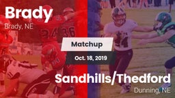 Matchup: Brady vs. Sandhills/Thedford 2019