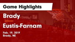 Brady  vs Eustis-Farnam  Game Highlights - Feb. 19, 2019