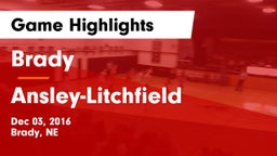 Brady  vs Ansley-Litchfield  Game Highlights - Dec 03, 2016