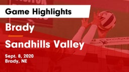 Brady  vs Sandhills Valley Game Highlights - Sept. 8, 2020