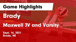 Brady  vs Maxwell JV and Varsity Game Highlights - Sept. 16, 2021