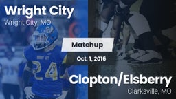 Matchup: Wright City High vs. Clopton/Elsberry  2016