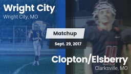 Matchup: Wright City High vs. Clopton/Elsberry  2017