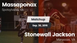 Matchup: Massaponax High vs. Stonewall Jackson  2016