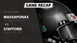 Recap: Massaponax  vs. Stafford  2016