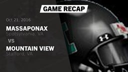 Recap: Massaponax  vs. Mountain View  2016