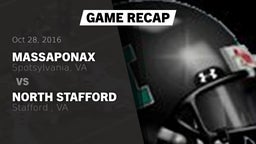 Recap: Massaponax  vs. North Stafford   2016