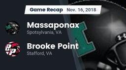 Recap: Massaponax  vs. Brooke Point  2018