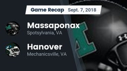 Recap: Massaponax  vs. Hanover  2018