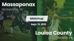 Matchup: Massaponax High vs. Louisa County  2019