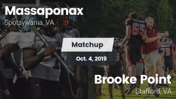 Matchup: Massaponax High vs. Brooke Point  2019