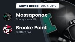 Recap: Massaponax  vs. Brooke Point  2019