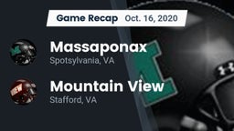Recap: Massaponax  vs. Mountain View  2020