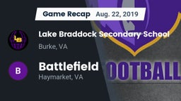 Recap: Lake Braddock Secondary School vs. Battlefield  2019