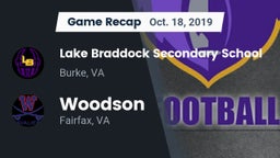 Recap: Lake Braddock Secondary School vs. Woodson  2019