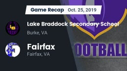 Recap: Lake Braddock Secondary School vs. Fairfax  2019