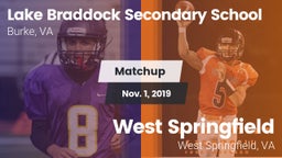 Matchup: Lake Braddock vs. West Springfield  2019