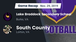 Recap: Lake Braddock Secondary School vs. South County  2019