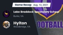 Recap: Lake Braddock Secondary School vs. Hylton  2021